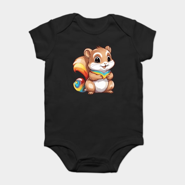 Cute Squirrel Baby Bodysuit by animegirlnft